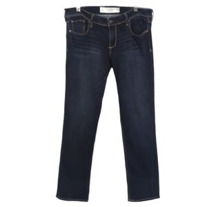Abercrombie & Fitch Straight Leg Jeans Womens Size 6 28 Cropped Mid Rise Blue
